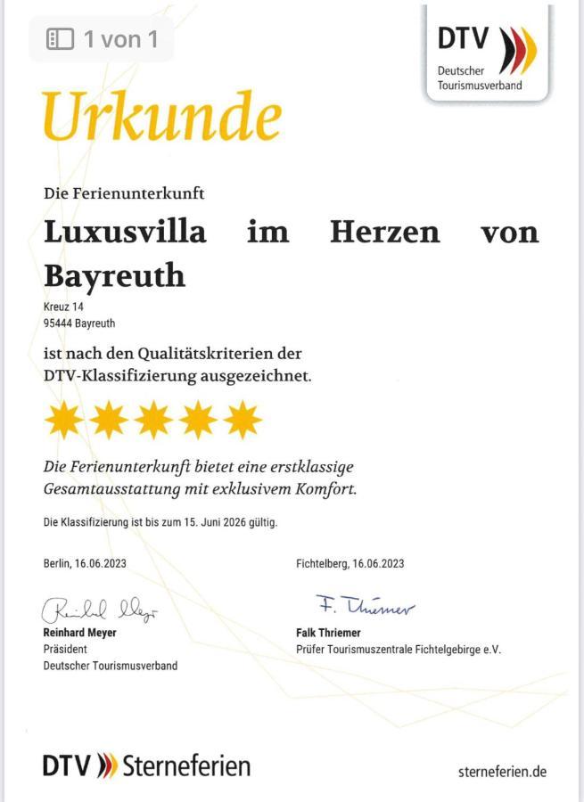 Villa Johner Bayreuth Esterno foto